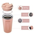 thumbnail image 5 of Aquaphile Double Walled Stainless Steel Insulated Coffee Travel Coffee Mug, Light Pink 17 Oz, 5 of 7