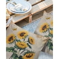 thumbnail image 2 of Outdoor Pillow Covers Pack of 2, Vintage Sunflower Butterfly on Letter Waterproof Throw Pillowcase Cushion Cases, Floral Leaves Decorative Pillow Cover for Couch Sofa Home Bed Patio, 2 of 6