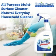 Bio-Safe Organics All Purpose Multi-Surface Cleaner, Natural Everyday Household Cleaner 1000TM 24 oz. Eco Green - Non Toxic Powerful Organic Cleaner - Naturally Moisturizing Cleaner - 3 Pack