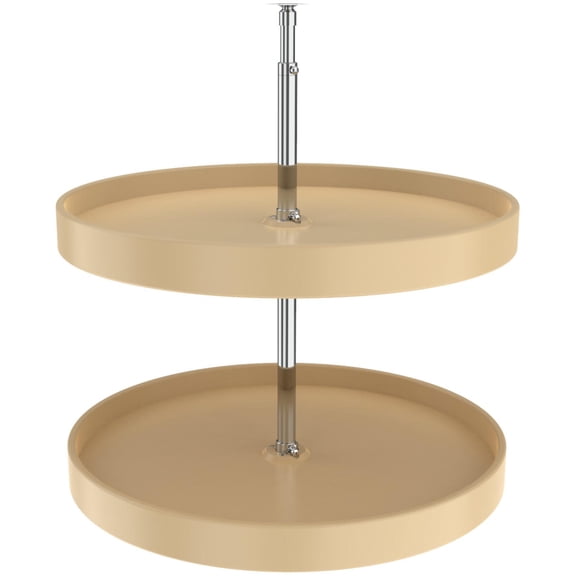 Rev-A-Shelf 6012-24-15-52 Classic Double 2 Tier 24" Full Circle Lazy Susan - Almond