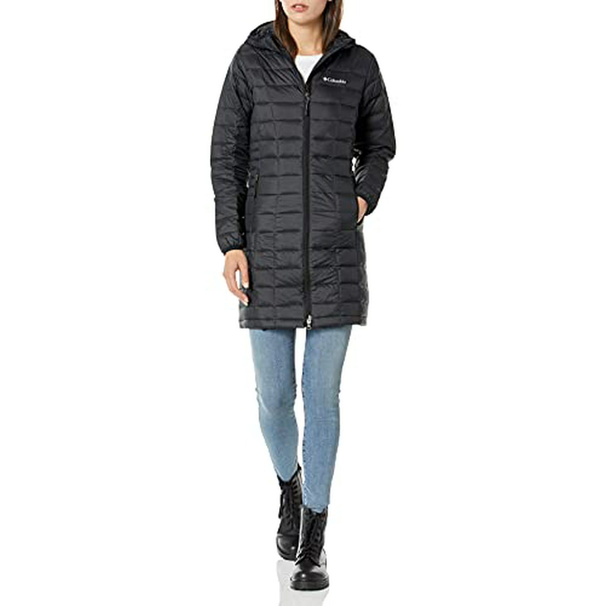 Columbia Womens Voodoo Falls 590 TurboDown Mid Jacket Black Large Walmart
