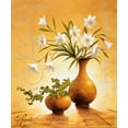 thumbnail image 2 of Lopardi, E. 12x14 Gold Ornate Wood Framed with Double Matting Museum Art Print Titled - Italian Flowers III, 2 of 4