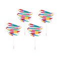 thumbnail image 3 of ORDDIART 4Pcs Multi-colored Striped Gymnastics Ribbons for Dance Lovers and Gym Enthusiasts, 3 of 7