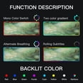 thumbnail image 5 of Large RGB Gaming Mouse Pad Led Glowing Mousepad Non-Slip Rubber Base 13 Light Modes 35.4x15.7 Emerald Green and Gold Marble, 5 of 6