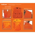 thumbnail image 5 of TrailCrest Boys Orange Safety Front Loader Vest High Visibility, Large, 5 of 5