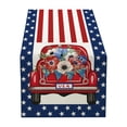 thumbnail image 2 of 12.99 x 70.86 Inch Heatproof Polyester Table Runner for Independence Day Coffee Table Decor, 2 of 6