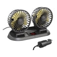 thumbnail image 2 of Ventilador de refrigeración para coche genérico de 12/24 V, doble cabezal, potente, silencioso, giratorio, aire portátil Estándar, 2 of 8