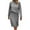 *Grey, variant on Pxiakgy Women's Long Sleeve Fashion Half High Neck Sweater Short Skirt Solid Color Knitted Set Black L