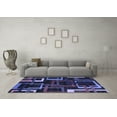 thumbnail image 3 of Ahgly Company Indoor Rectangle Oriental Blue Modern Area Rugs, 7' x 10', 3 of 4