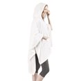 thumbnail image 2 of Comfort Spaces Ivory Off-White Polyester Plush Throw, 60" x 50", 2 of 9