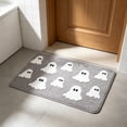 thumbnail image 3 of Halloween Bath Mat - Spooky Ghost Bathroom Rug Non Slip - Cute Shower Mat for Bedroom Living Room Decor,Gray, 3 of 6