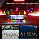 thumbnail image 2 of Pegatinas reflectantes de entramado de panal magnético con línea de bombillas navideñas, decoración navideña, pegatinas para puerta de garaje, refrigerador y coche, 2 of 6