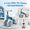 Blue, variant on FUPOJH 4-Wheel Baby Balance Bike, Light-Up Wheels, Silent Tires, Indoor Riding Toy, Ages 1-3