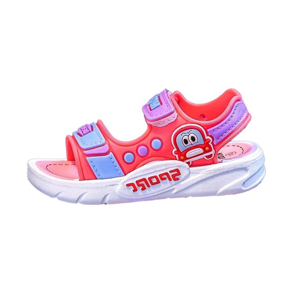 LIUJUNSHOP Toddler Girls Breathable Summer Sandals Lightweight Casual Outdoor Play Shoes Comfortable Daily Wear Footwear For School Activities Red 4-4.5 Years