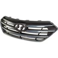 thumbnail image 4 of New Painted Gray Grille Assembly Compatible With Hyundai Santa Fe Sport Base 4 Cyl 2.4L Santa Fe Sport SE 4 Cyl 2.0L Santa Fe Sport SE 4 Cyl 2.4L 2017-2018 By HY1200202 863514Z510, 4 of 6