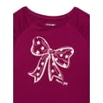 thumbnail image 2 of Garanimals Toddler Girls Holiday Graphic Print Tee with Long Sleeves, Sizes 18M-5T, 2 of 3