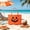 orange, variant on Limited Edition Spooky Black Cat EVA Beach Tote Purse, Trick or Treat Halloween Handbag, Summerween Waterproof Quick Dry Hole Bag for Pool Beach Vacation, 11.02"×8.27"