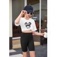 thumbnail image 2 of Conjunto de ropa Arshiner para niñas, manga corta, verano, negro, 12-13 años, 2 of 7