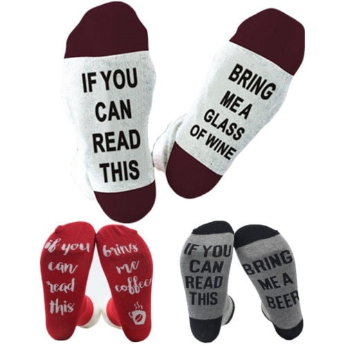 IF YOU CAN READ THIS BRING ME A BEER Men and Women Socks Cotton Socks 