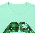 thumbnail image 5 of LAZYCHILD St. Patrick's Day Shirts for Women Funny Lips Tongue Shamrock TShirt St. Paddys Day Green Clover Short Sleeve Tops, 5 of 6