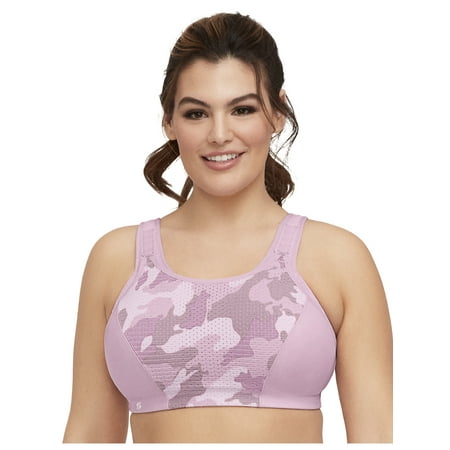 

Glamorise Full Figure Plus Size Custom Control Sports Bra Wirefree #1166