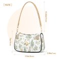 thumbnail image 3 of FORMRS Womens Shoulder Bag with Chain Strap Clutch Purse Cute Tote Handbag, Watercolor Forest Pattern, 3 of 7
