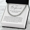 thumbnail image 2 of To My Boyfriend Gift, Gifts For Boyfriend Cuban Link Chain Necklace Standard Box, 2 of 3