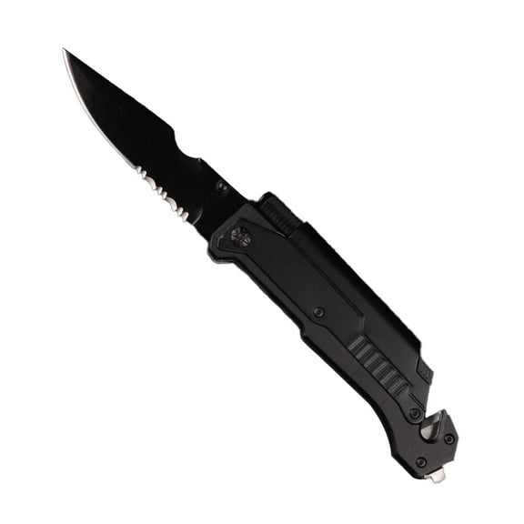 6-In-1 Emergency Survival Tool, Multi-Function Rescue Device With Led Light, Seat Belt Cutter & Glass Breaker - Compact Safety Gear For Outdoor & Emergency Use