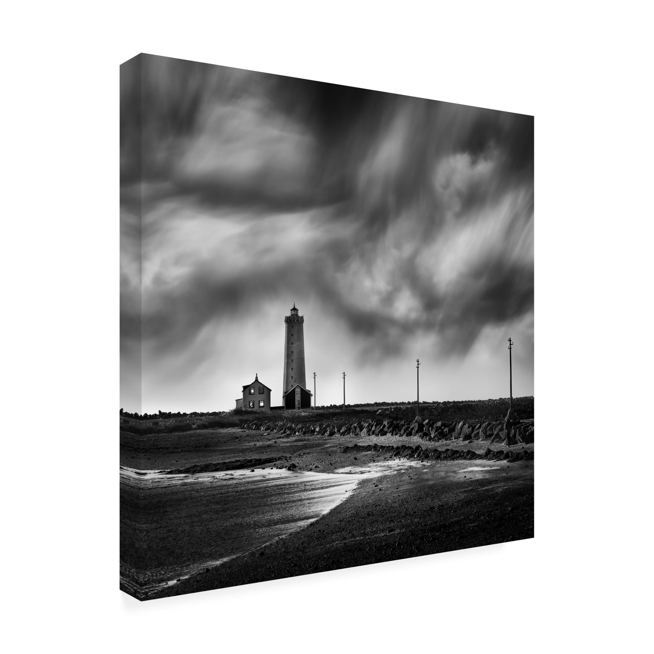 Canvas Wall Art - George Digalakis 'Wonders Of Iceland 27' Wall Art for Living Room, Bedroom, or Office Décor by Trademark Fine Art - 35 x 35 Inches