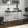 thumbnail image 2 of Evelyn&Zoe 36" Silver Metal/Glass Home Office, 2 of 7