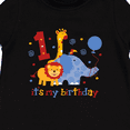 thumbnail image 3 of Inktastic Safari 1st Birthday Baby Fleece Romper, 3 of 4