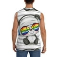 thumbnail image 4 of Disketp Panda With Sun Glasses Sleeveless Tshirts For Men, Muscle Shirts For Men Dry Fit Tank Top-3x-Large, 4 of 8