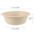 thumbnail image 5 of KINJOEK 300 Pack 12 OZ Disposable Paper Bowls, Compostable Bagasse Bowls, Biodegradable Sugarcane Bowls for Hot Soup, Food, 5 of 5