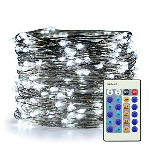 ER CHEN Cool White Fairy Lights Plug in 66ft 200 LED Starry String