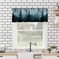 thumbnail image 5 of Forest Valance Curtains Nature Green Misty Forest Tree Art Printed Rod Pocket Curtain Valance for Kitchen Bedroom Living Room Decor 1 Panel W54xL18 Inch, 5 of 6