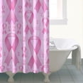thumbnail image 4 of Pink Breast Cancer Shower Curtain 72"x84" ,Bathroom Decorative Shower Curtains Set with 12 Hooks,Modern Waterproof Washable Shower Curtain, 4 of 6