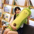thumbnail image 2 of Peluche de aguacate largo, cojín de siesta súper suave, almohada de mantequilla, decoración creativa, alta calidad, regalo de Navidad y cumpleaños, 90 cm, 197 zhangyuxiang LED, 2 of 2