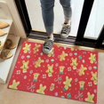 thumbnail image 2 of Red Christmas Gingerbread Man Pattern Door Rugs,Washable Non Slip Door Mats Indoor,Decorative Door Mats,Entry Mat Indoor for Entrance,Bedroom,Kitchen,Bathroom,20"x32", 2 of 6