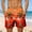 hwj# Orange494, variant on Mens Beach Shorts Loose Fit Floral Print Straight Leg Drawstring Elastic Waist Casual Summer Breathable Soft Hawaii Holiday Vacation Fashionable Swim Trunks,Mint Green,L