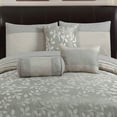 thumbnail image 2 of Riverbrook Home 7 Piece Comforter Set, King, Silver, Selvy, Polyfill, Adult, 2 of 5