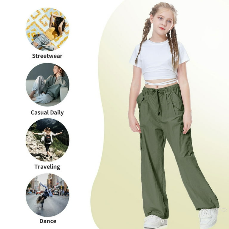 Parachute Cargo Pants カーゴパンツ Y2K Amazon.com: Y2K Baggy Cargo Pants, Cross Bandage Wide Leg