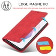 thumbnail image 6 of LC.IMEEKE Leather For Samsung Galaxy S21 FE 5G Case, Flip Wallet Leather Case with Card Holder Magnetic Closure Shockproof Kickstand Protective Phone Cases Cover For Samsung Galaxy S21 FE 5G,Red, 6 of 10