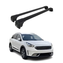 For 2017-2022 Kia Niro Alu Roof Racks Cross Bars Luggage Carrier Black 2Pcs
