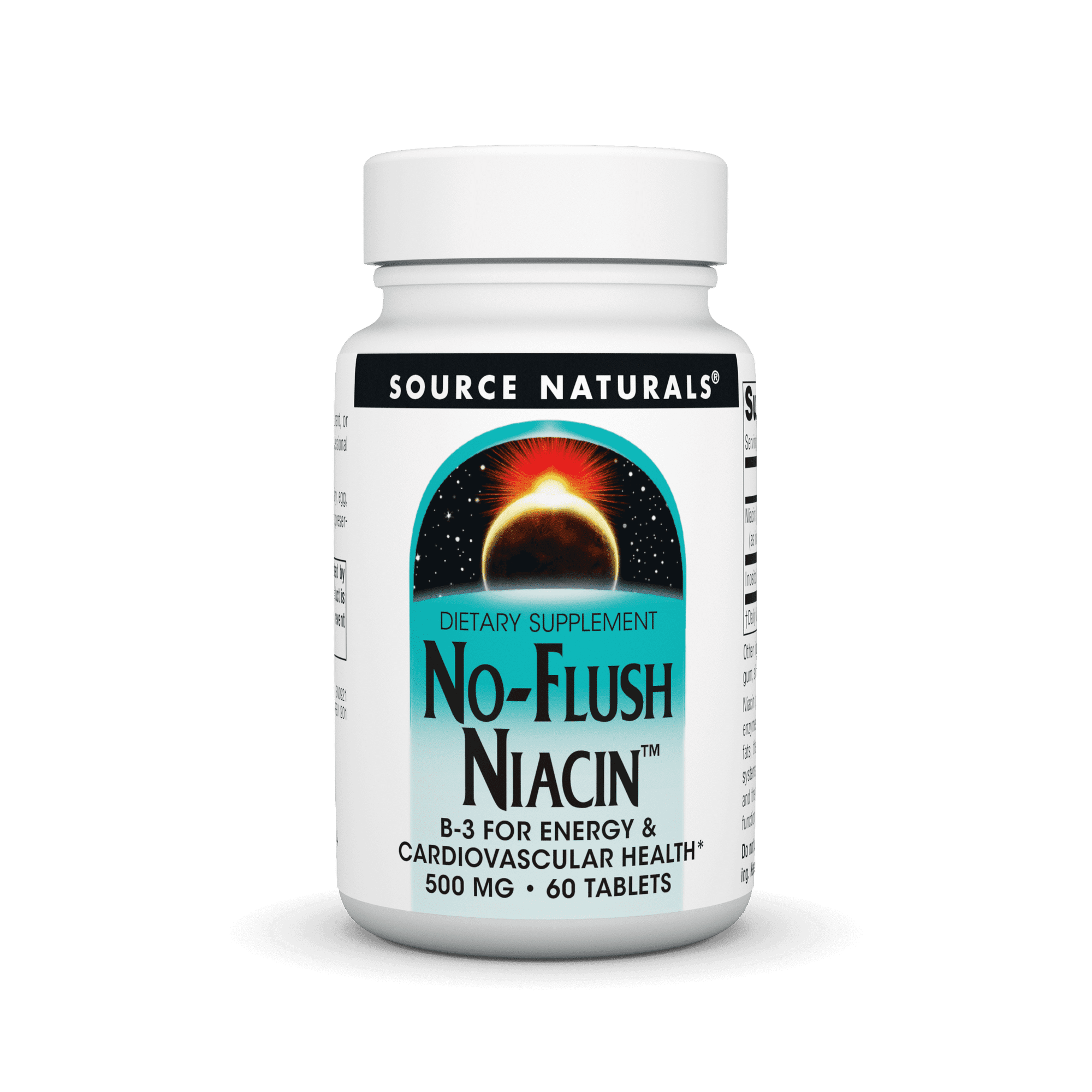 Source Naturals No-Flush Niacin 500 mg 60 Tablets