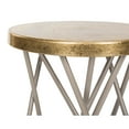 thumbnail image 6 of SAFAVIEH Lorna Mid-Century Retro Gold Leaf Counter Stool, Beige, 6 of 7