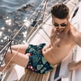 thumbnail image 2 of luoweisi Men's Beach Shorts Quick Dry Swim Trunks with Mesh Lining Christmas Tree L, 2 of 5