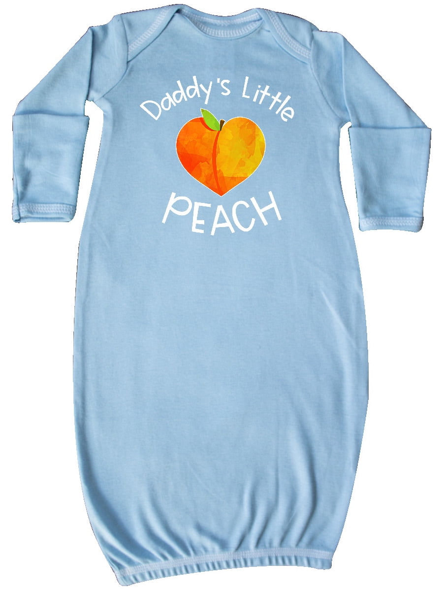 Daddy's Little Peach Cute Peach Heart Newborn Layette
