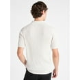 thumbnail image 3 of Free Assembly Men's Cable Knit Polo Sweater with Short Sleeves, Sizes S-3XL, 3 of 5