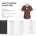 thumbnail image 4 of Qekee Coffee and Flowers for Women's V Neck T Shirts Half Sleeve Tops Summer Tees-XX-Large, 4 of 5