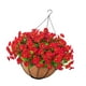 thumbnail image 2 of Plantas decorativas en cesta colgante, arreglo floral artificial para porche. Rojo, 2 of 9